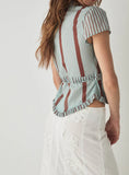 Load image into Gallery viewer, Laagam - Atena Blue Wrap Blouse