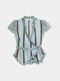 Load image into Gallery viewer, Laagam - Atena Blue Wrap Blouse