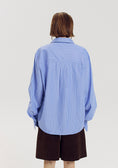 Load image into Gallery viewer, Harper and Yve Ted Blouse Blue Stripe