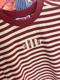 Load image into Gallery viewer, Stieglitz Pip Strepen Tshirt Groen- Valt heel oversized