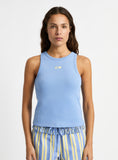 Load image into Gallery viewer, Laagam Logo Tank Top Lichtblauw