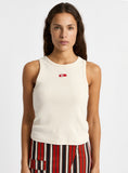 Load image into Gallery viewer, Laagam Ecru Logo Tank Top