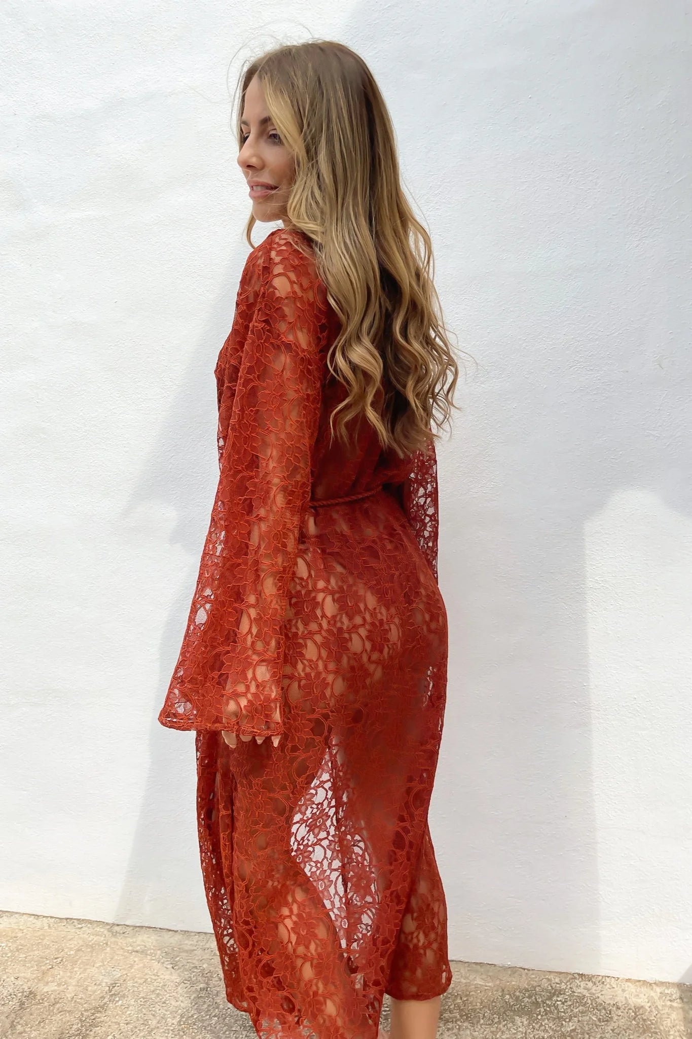 LACHA STUDIO Exclusives - Yvonne Kimono in Rusty Rosé