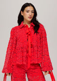 Load image into Gallery viewer, Harper and Yve Maral Kanten Blouse rood