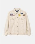Load image into Gallery viewer, Stieglitz - Taigo Denim Jacket - Off white denim jacket met patches