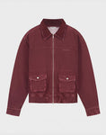Load image into Gallery viewer, Stieglitz - Gianna Denim Bomber Jacket Burgundy
