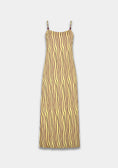 Load image into Gallery viewer, Harper and Yve Vivien Jurk - Sassy Stripe Geel