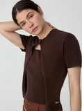 Load image into Gallery viewer, Laagam Gala Brown Knitted Top