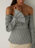 Load image into Gallery viewer, Laagam - Petra Check textured blouse