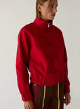 Load image into Gallery viewer, Laagam - Sylvie Red Bomber Jacket
