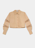 Load image into Gallery viewer, Laagam - Muna Cut-Out Shirt Sand