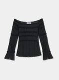 Load image into Gallery viewer, Laagam - Petra Black textured blouse