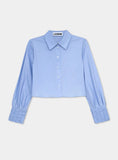 Load image into Gallery viewer, Laagam - Roxane Blue Ruched Blouse