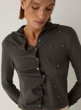 Load image into Gallery viewer, Laagam - Fia button cardigan vest grijs