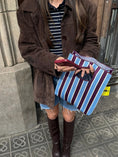Load image into Gallery viewer, Mosj Atelier Blueberry Bucket Bag
