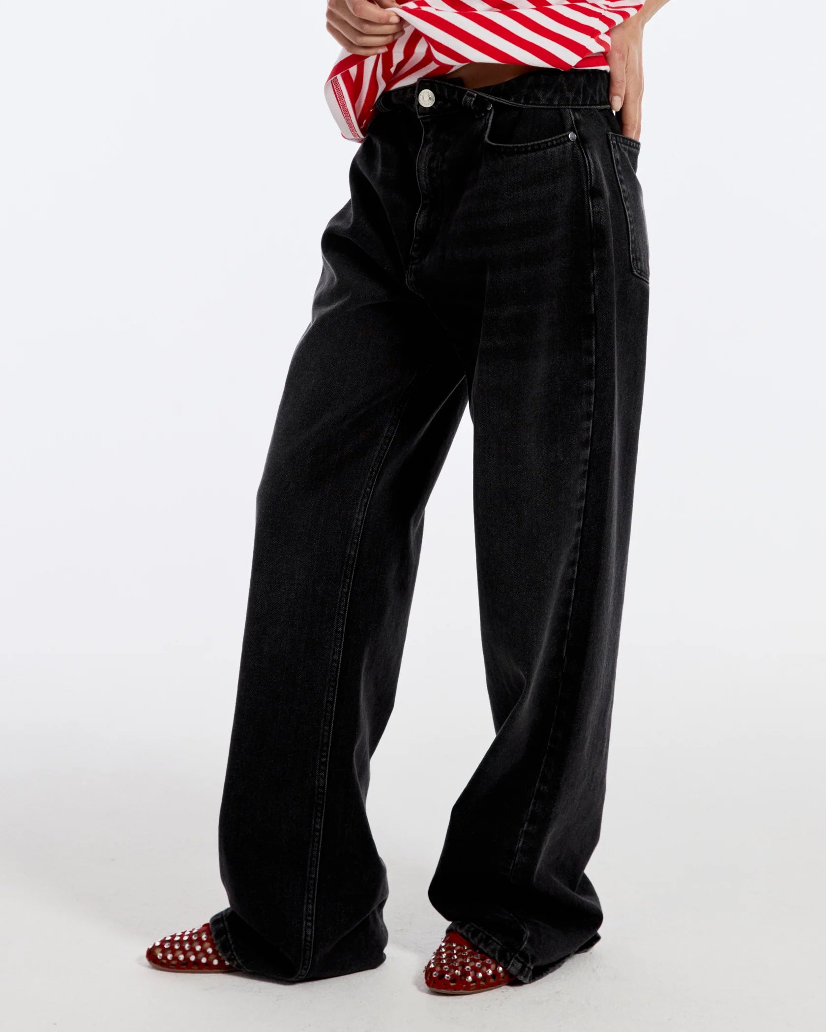 Stieglitz - Basic Stieg Jeans Black/ Grey - Valt Ruim