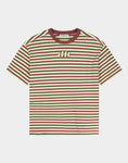 Load image into Gallery viewer, Stieglitz Pip Strepen Tshirt Groen- Valt heel oversized