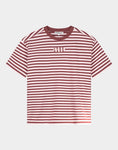 Load image into Gallery viewer, Stieglitz Pip Strepen Tshirt Roze- Valt heel oversized