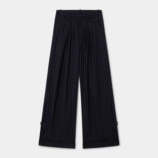 Laagam - Stella Navy Broek - Valt klein
