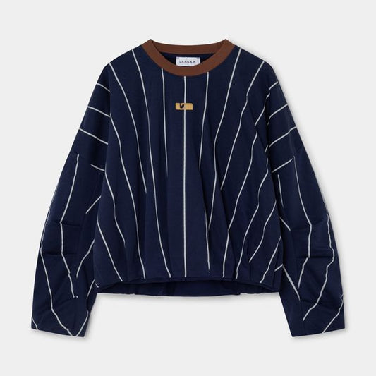 Laagam Kelly Navy Striped Sweater
