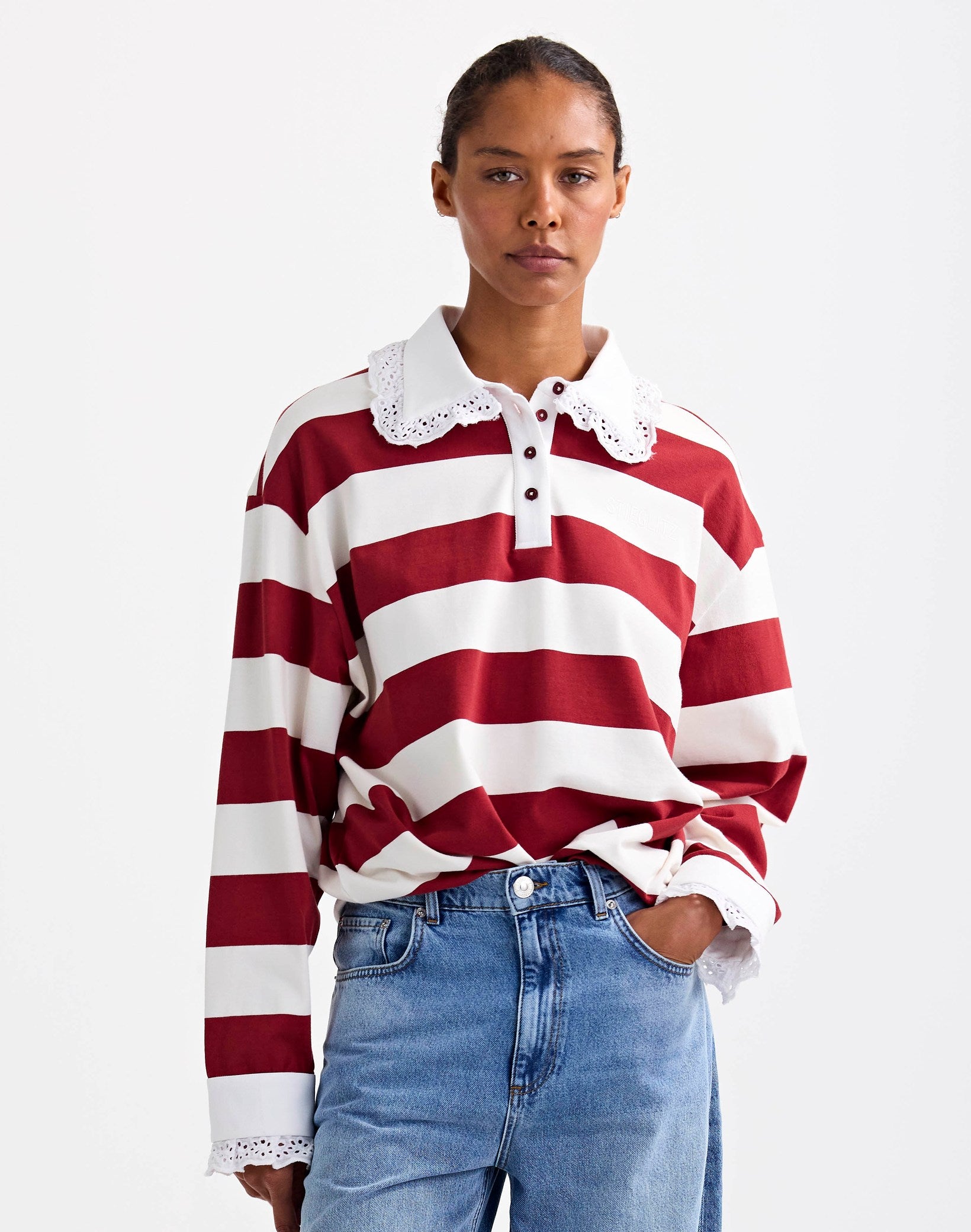 Stieglitz Zelina Polo Longsleeve Lace Cuff