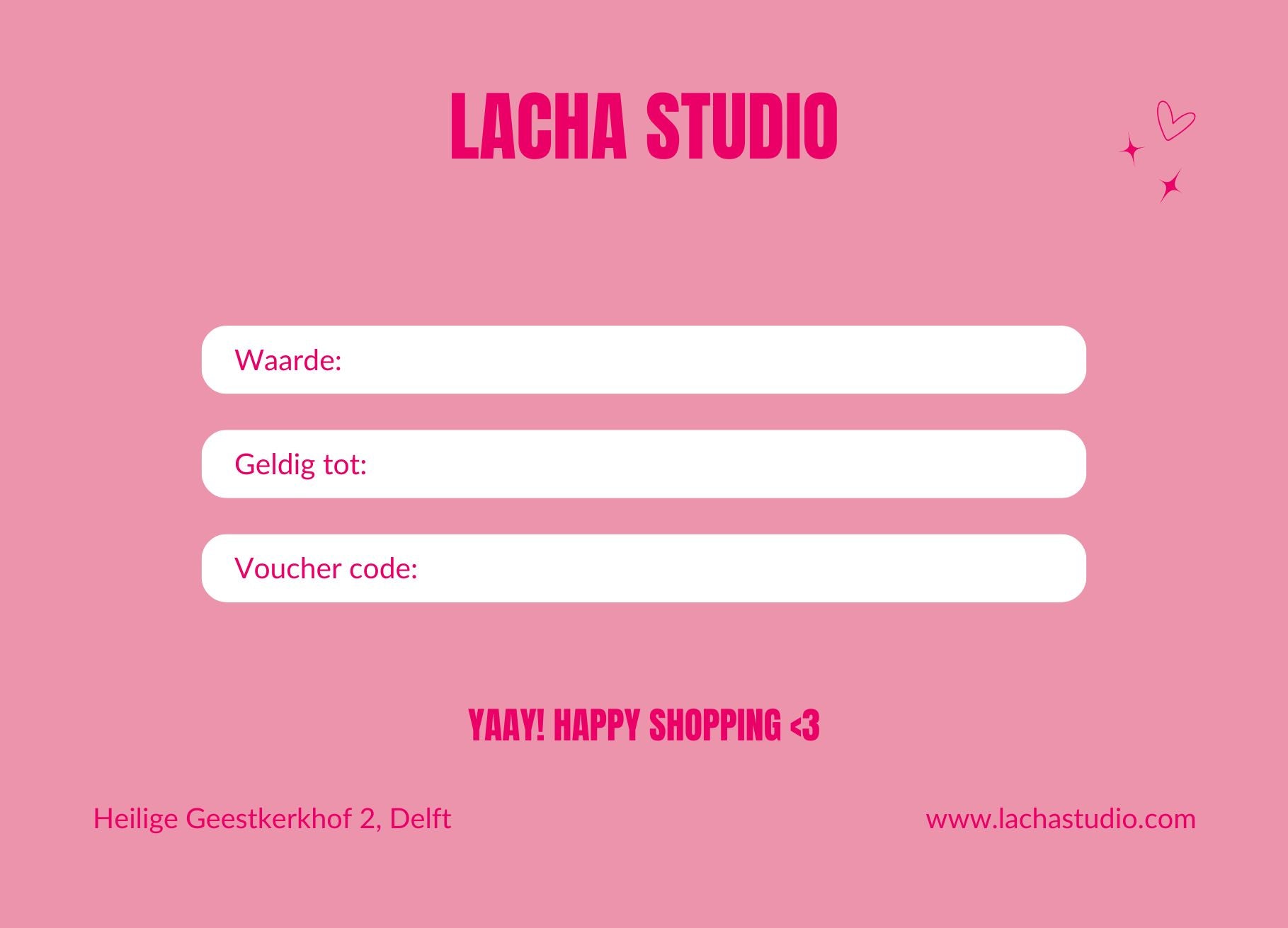 LACHA Studio Cadeaubon