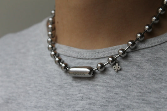 Babs The Label - Silver Necklace Short