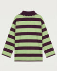 Load image into Gallery viewer, Stieglitz Danila Groen Gestreepte Polo Longsleeve Lace
