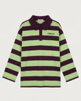Load image into Gallery viewer, Stieglitz Danila Groen Gestreepte Polo Longsleeve Lace
