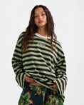 Load image into Gallery viewer, Stieglitz Donna Groene Gestreepte Longsleeve
