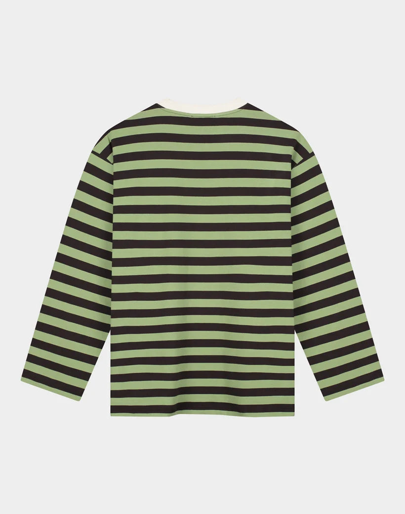 Stieglitz Donna Groene Gestreepte Longsleeve