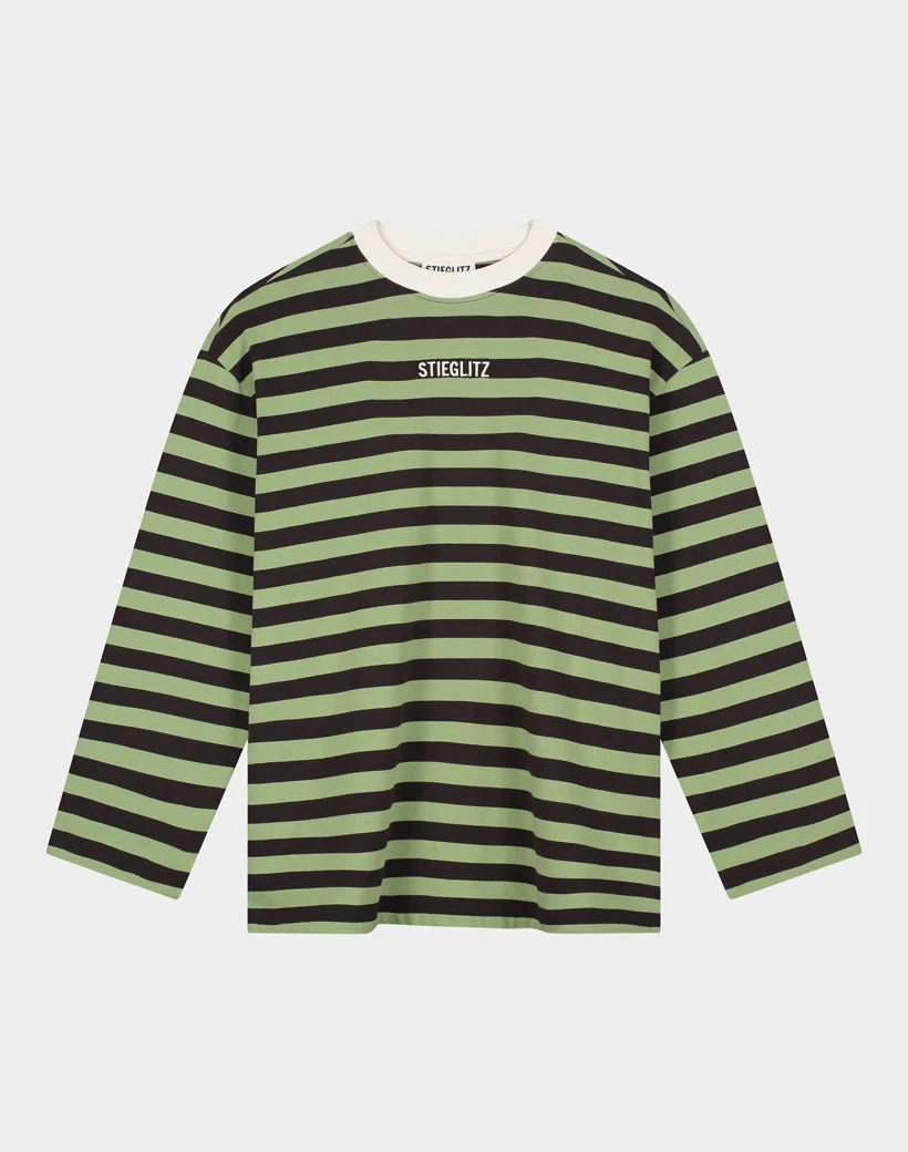 Stieglitz Donna Groene Gestreepte Longsleeve