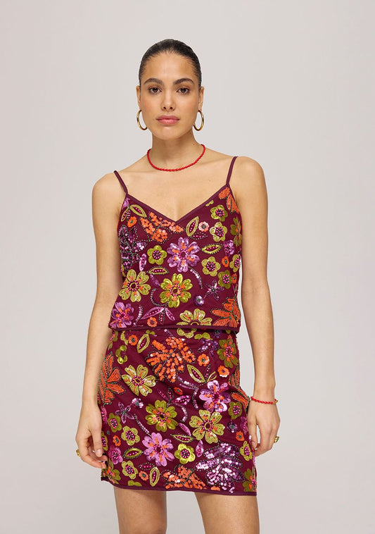 Harper and Yve Balou rok bordeaux