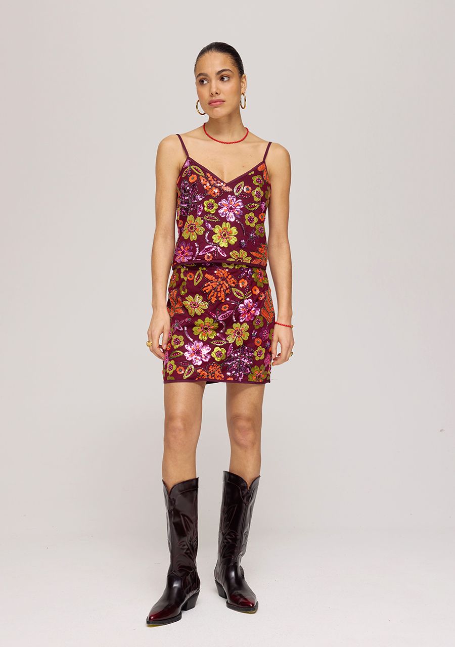 Harper and Yve Romy Top bordeaux