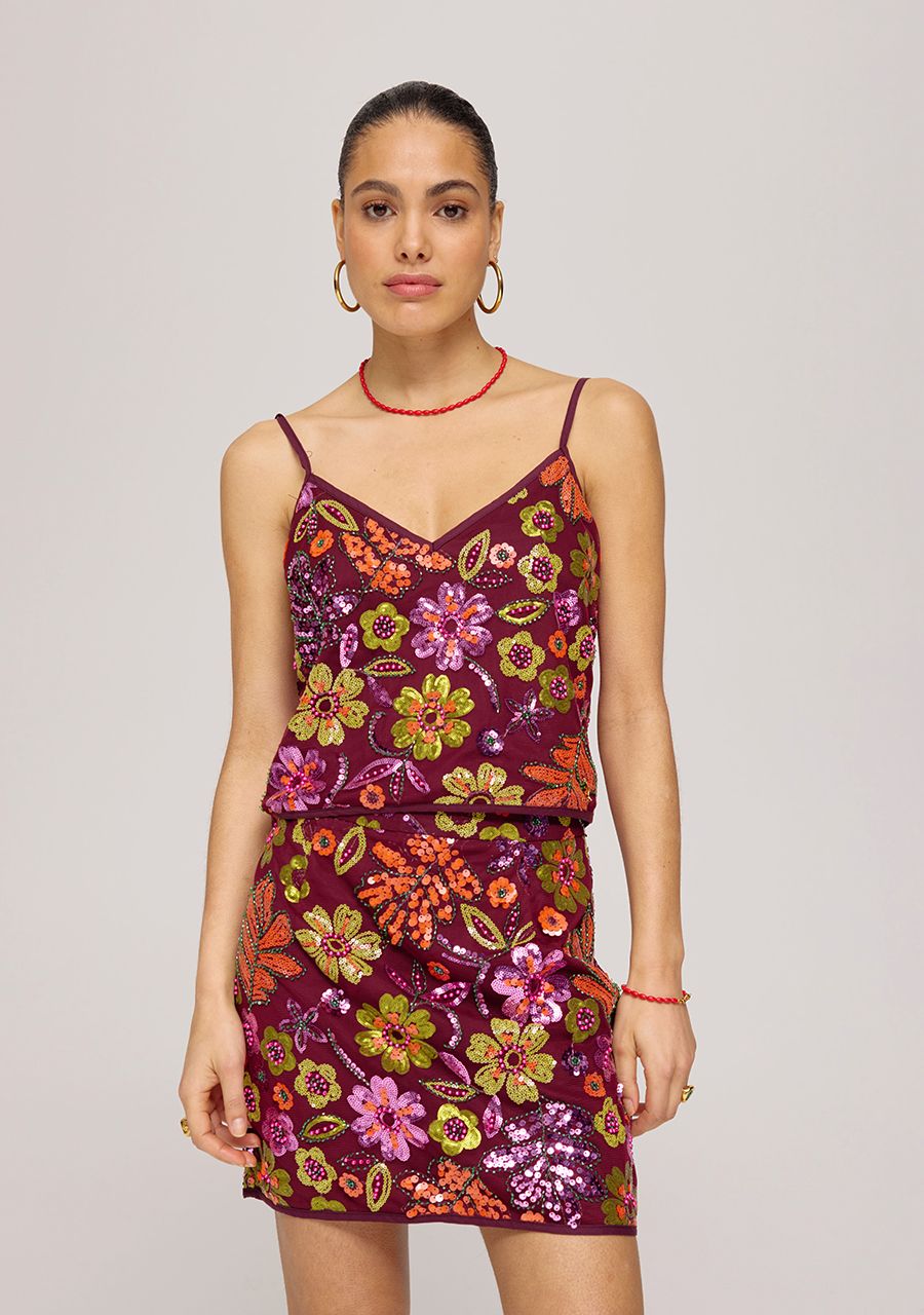 Harper and Yve Romy Top bordeaux