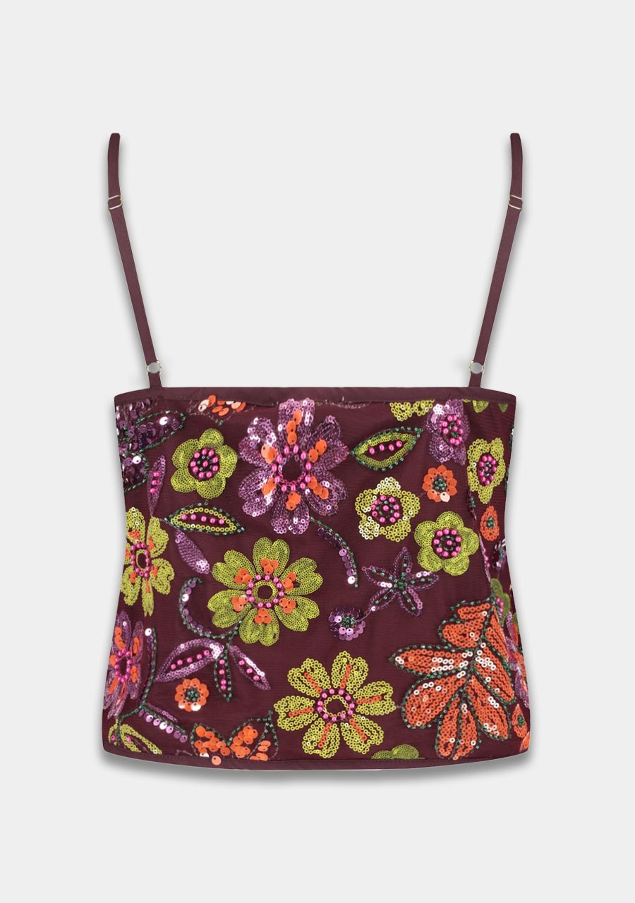 Harper and Yve Romy Top bordeaux