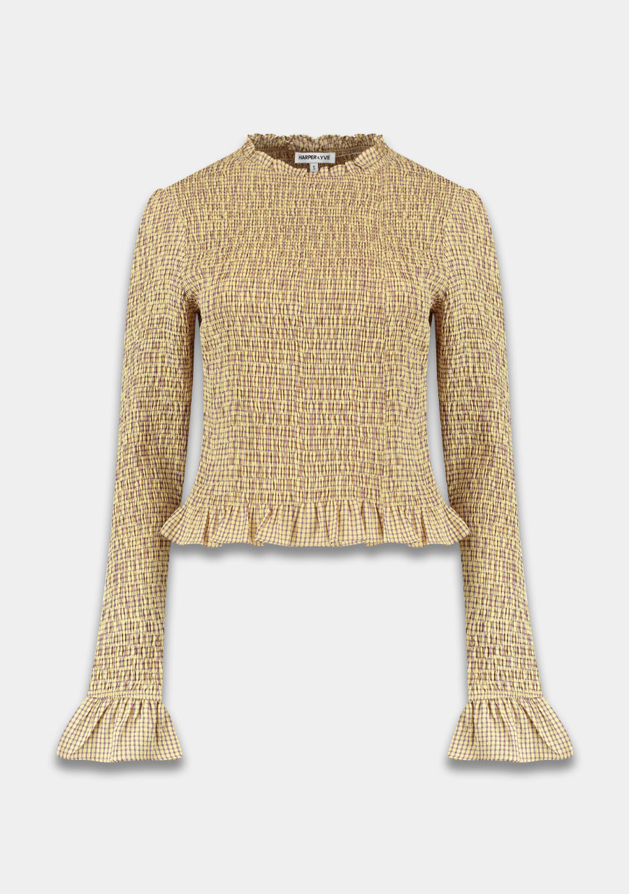 Harper and Yve Veerle Smock Longsleeve ruit