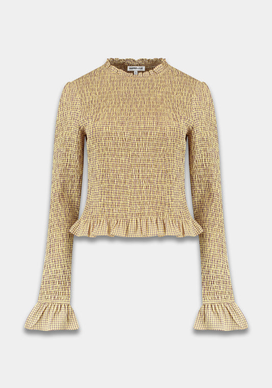 Harper and Yve Veerle Smock Longsleeve ruit