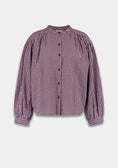 Load image into Gallery viewer, Harper and Yve Felix Blouse Paars Ruit met Vleermuismouw
