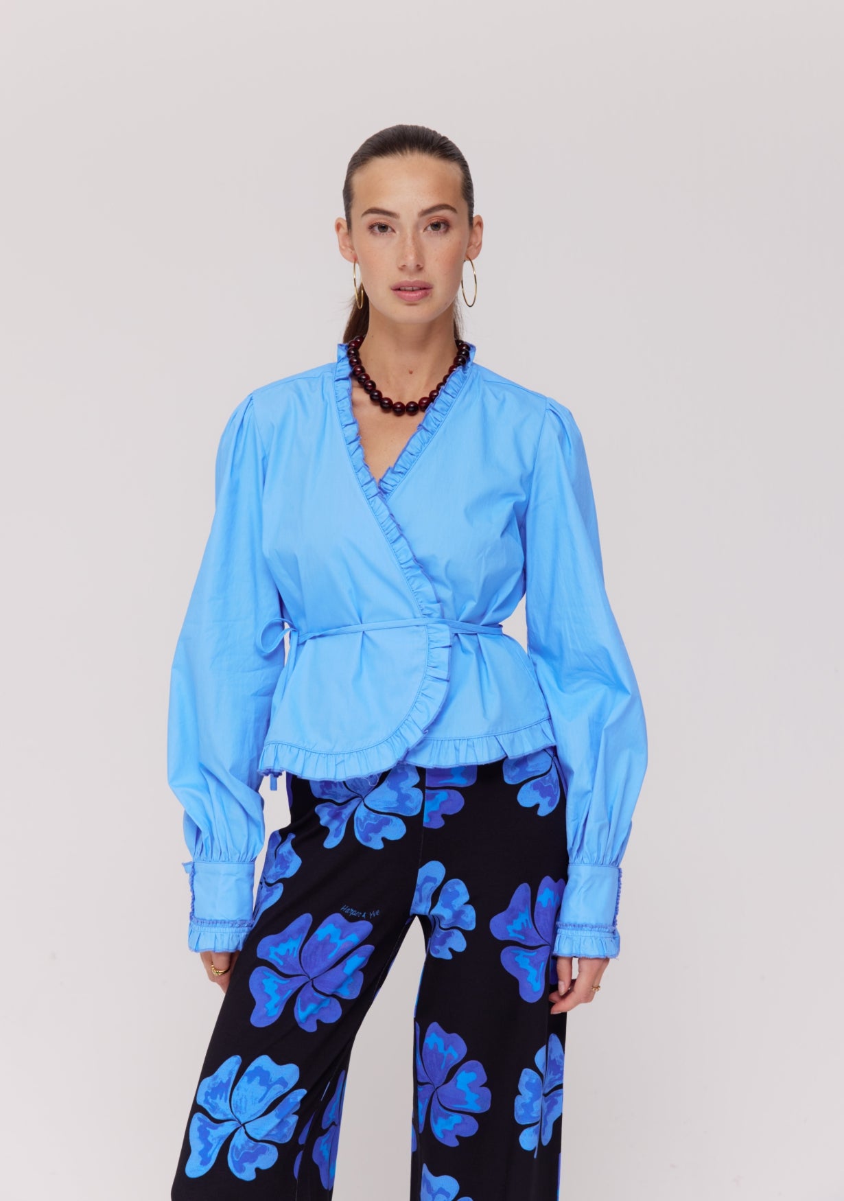 Harper and Yve Coby Overslag Blouse blauw