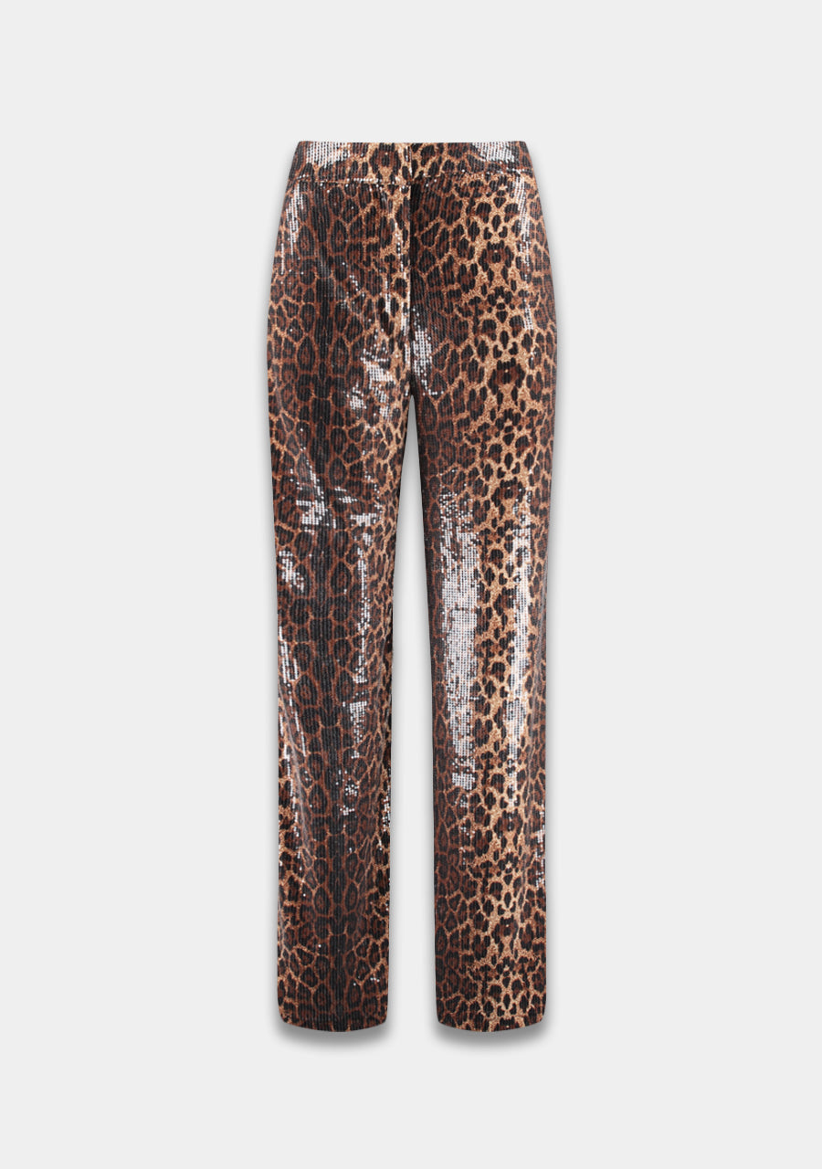 Harper and Yve - Holly Sequin Leopard Broek
