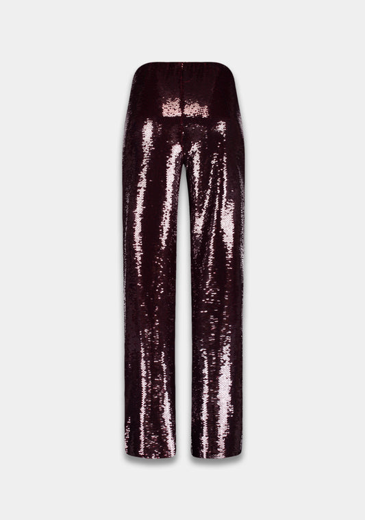 Harper and Yve - Tara Sequin Burgundy Broek