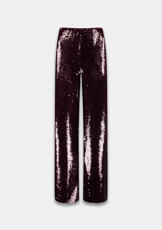Harper and Yve - Tara Sequin Burgundy Broek