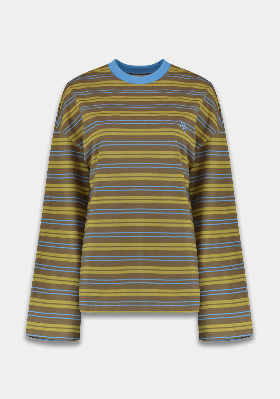 Harper & Yve Tommy Gestreepte Longsleeve Daydream Blue Stripe