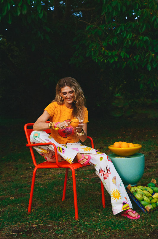 Harper and Yve X Tessa van Montfoort T-shirt oranje
