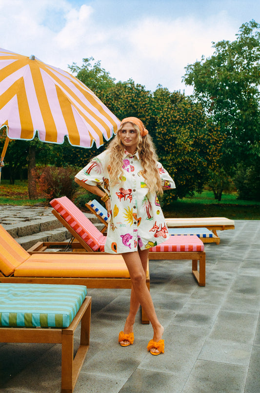Harper and Yve X Tessa van Montfoort blouse jurk