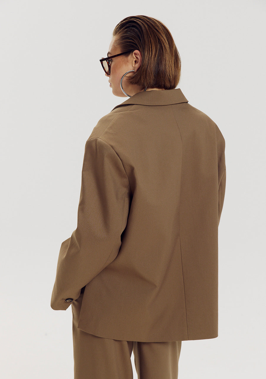 Harper and Yve Tirza Assymetrische Blazer Muted Moss