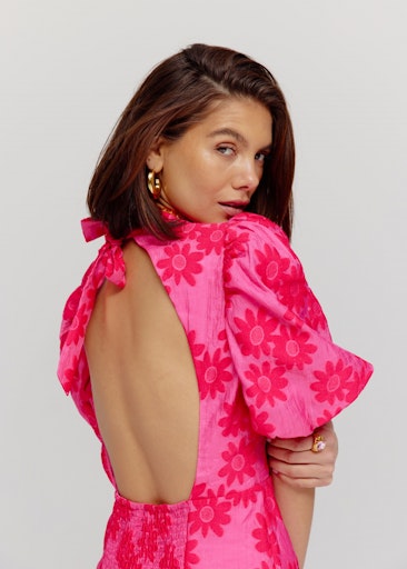 Harper and Yve Nila Jurk - Raspberry Pink