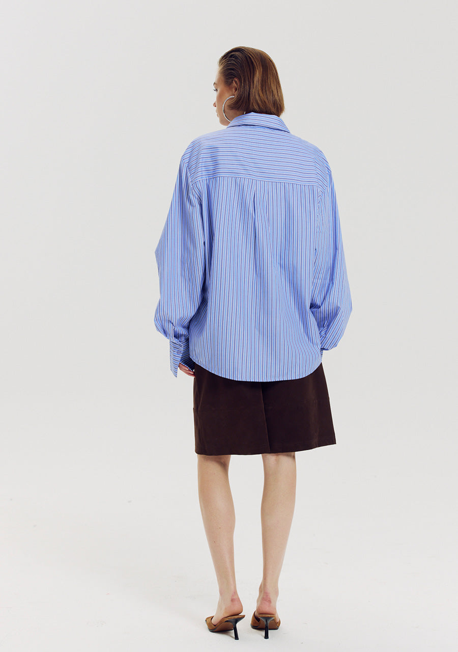 Harper and Yve Ted Blouse Blue Stripe