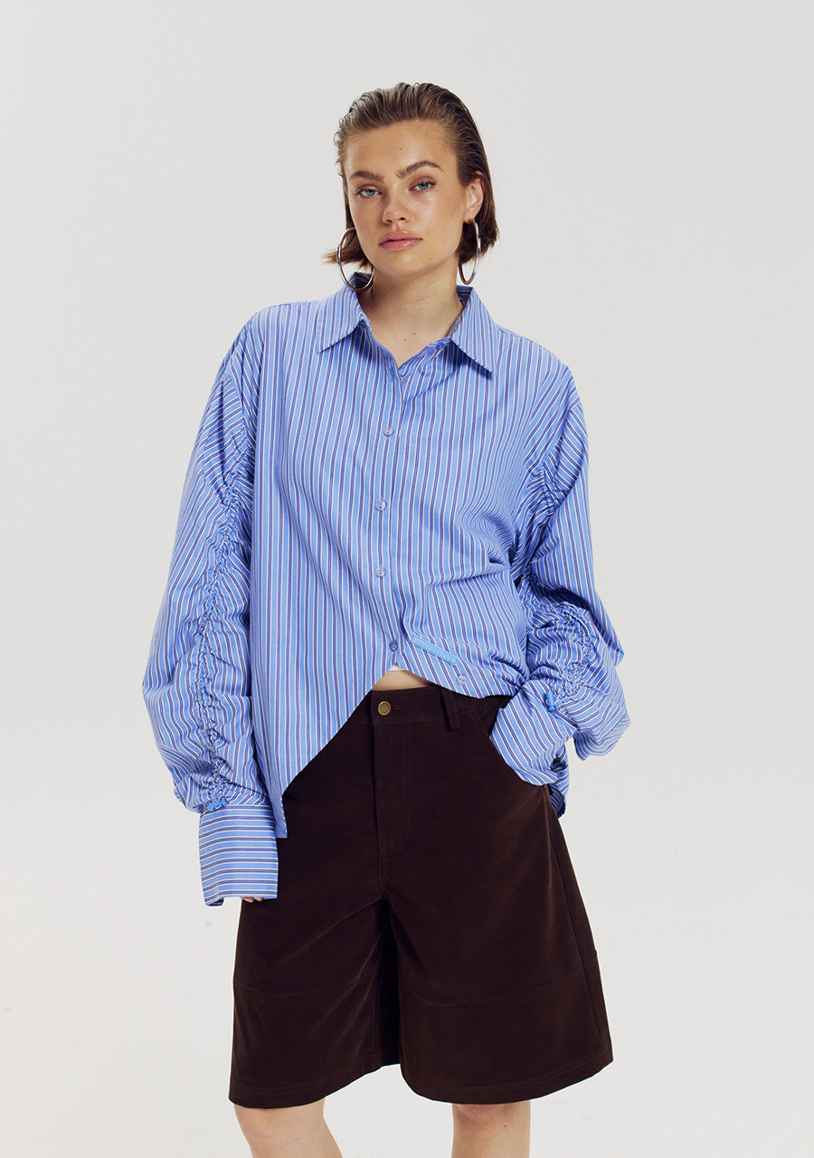 Harper and Yve Ted Blouse Blue Stripe